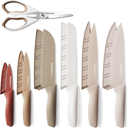 13 Piece Nonstick Stainless Steel Kitchen Knife Set