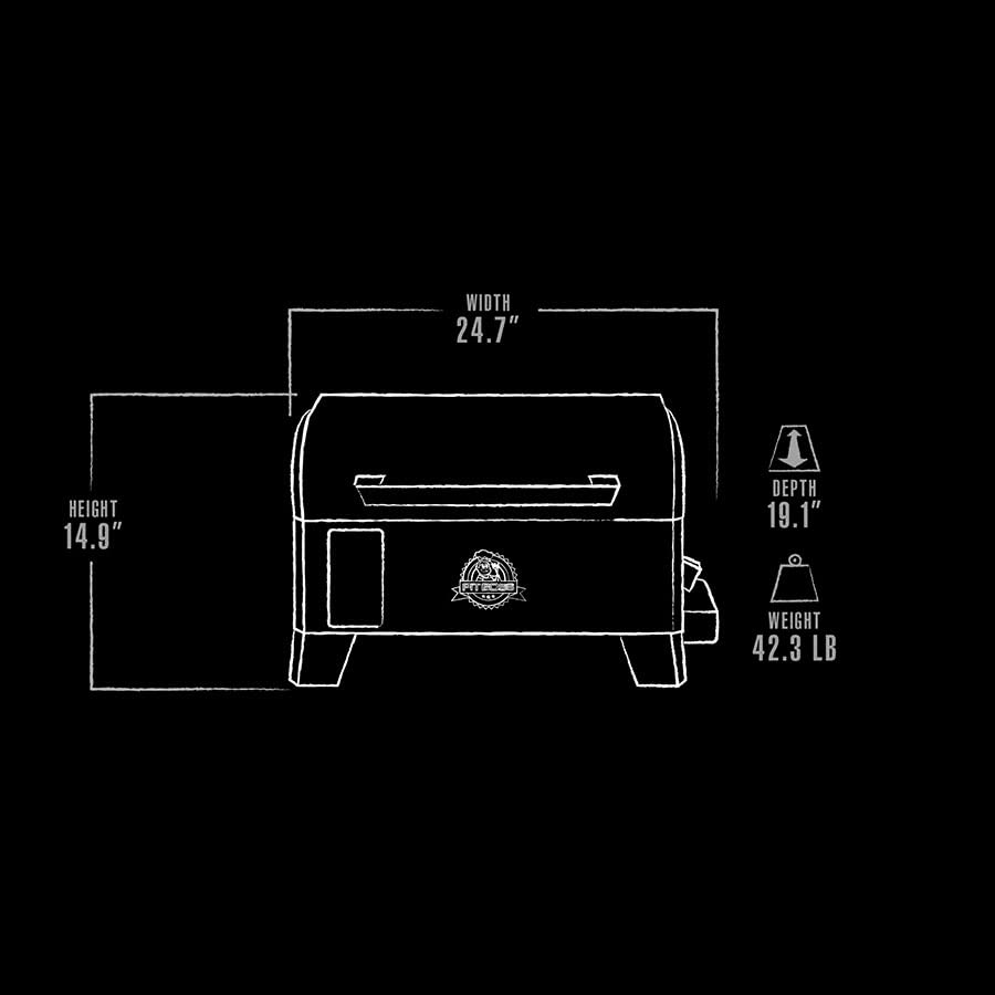 Table Top Wood Grill with Temperature Control