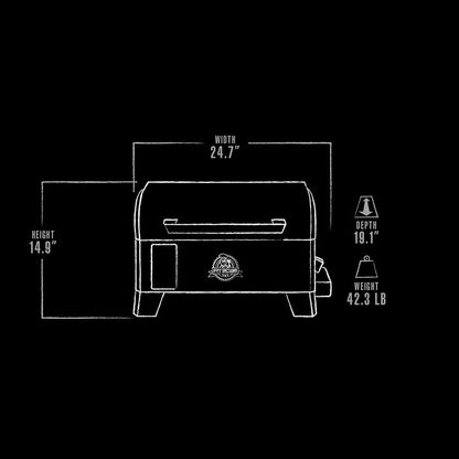 Table Top Wood Grill with Temperature Control