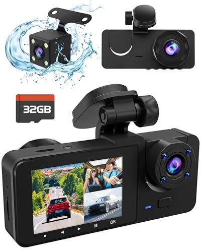 4K Front and Rear Dash Cam with Night Vision