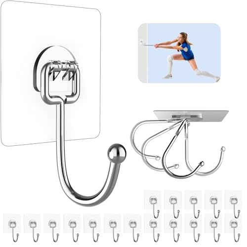 20 Pack Heavy Duty Adhesive Wall Hooks