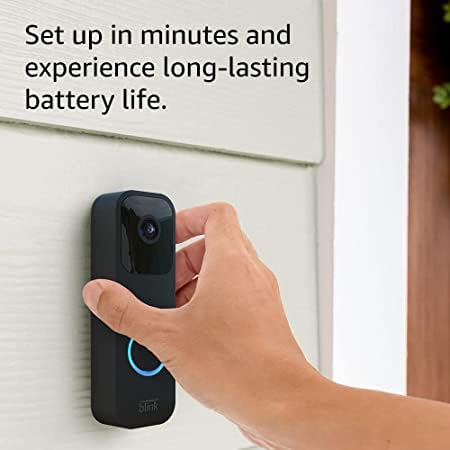 Blink Video Doorbell + 2 Outdoor 4 smart security cameras (4th Gen) with Sync Module 2 | Two-year battery life, motion detection, two-way audio, HD video, Works with Alexa