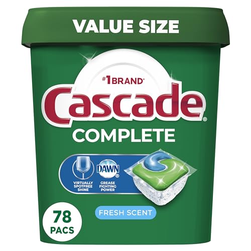 78 Count Cascade Complete Dishwasher Detergent Pods