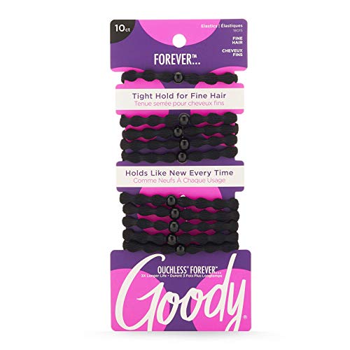 10 Count Goody Ouchless Damage-Free Hair Elastics