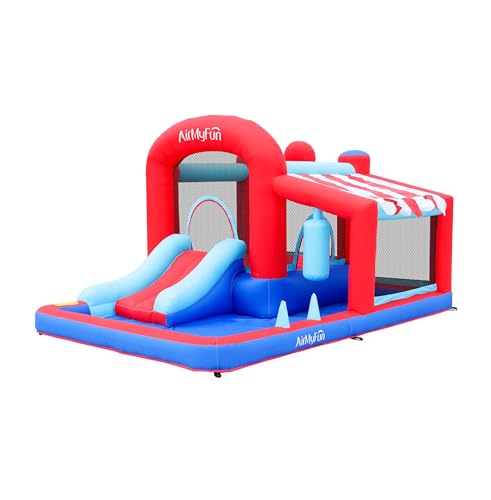 Inflatable Water Slide Bounce House with Blower for Kids