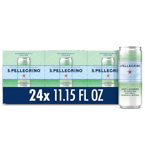 24 Pack S.Pellegrino Sparkling Mineral Water Cans