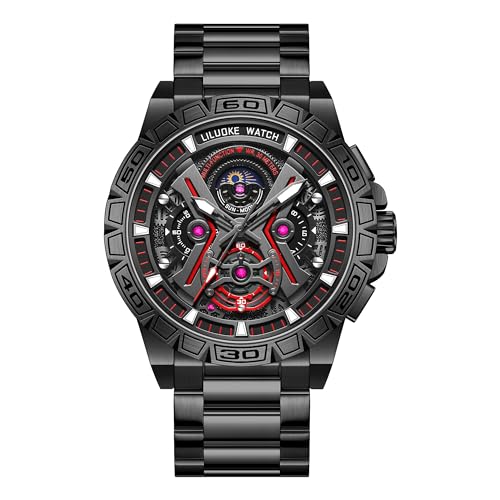 Men’s Luminous Quartz Watch, Big Face, 30ATM Waterproof