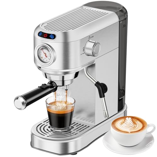 20 Bar Compact Espresso Machine with Milk Frother