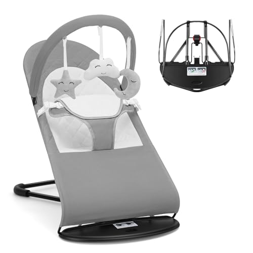 Adjustable Cotton Baby Bouncer Seat with Toys