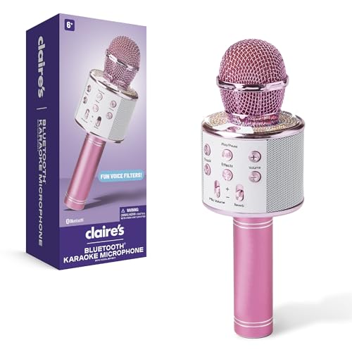 Claire's Wireless Bluetooth Karaoke Microphone for Kids