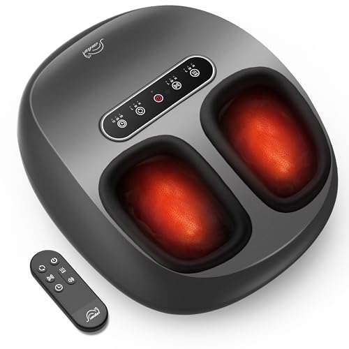 Snailax Heated Shiatsu Foot Massager with Compression