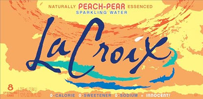 LaCroix Sparkling Water, Peach-Pear, 12 Fl Oz (pack of 8)