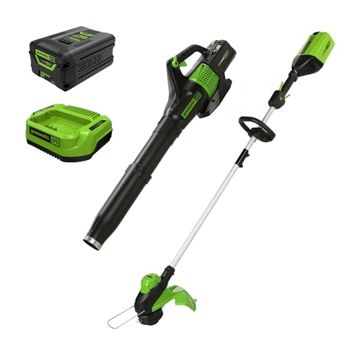 Greenworks 60V Cordless Trimmer & Blower Combo