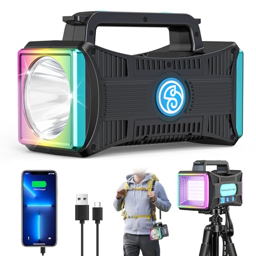 Rechargeable High-Lumen UV LED Spotlight Flashlight