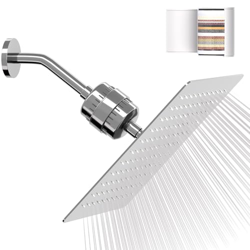 10-Inch High Pressure Filtered Shower Head