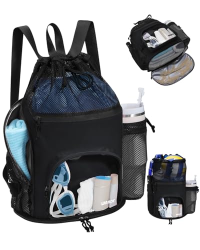 Mesh Swim Bag with Wet Pockets Backpack