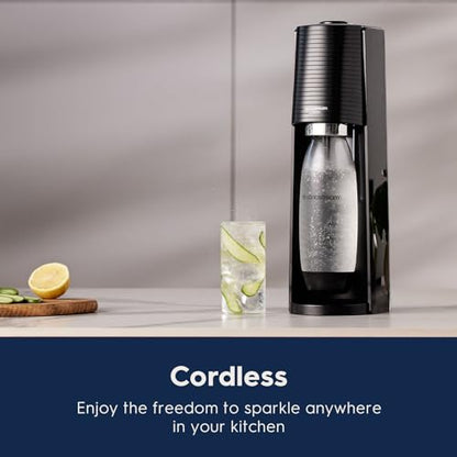 SodaStream Terra Sparkling Water Maker (Black) with CO2, DWS Bottle and Bubly Drop