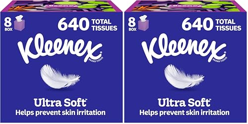 16 Pack Kleenex Ultra Soft 3-Ply Facial Tissues