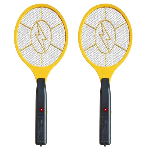 2 Pack Electric Fly Swatter Bug Zapper Racket