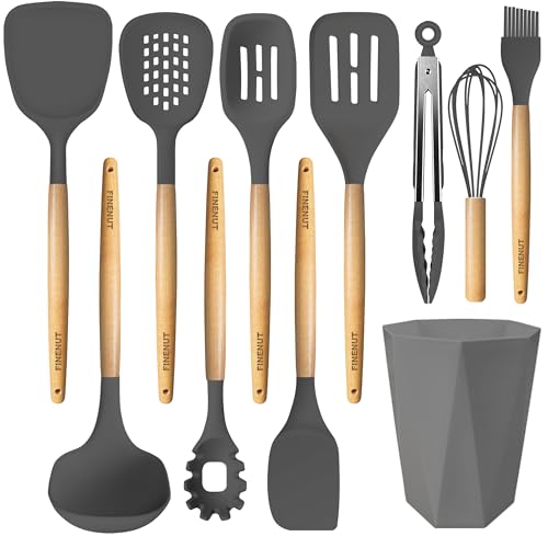 11 Piece Silicone Cooking Utensil Set, Heat Resistant