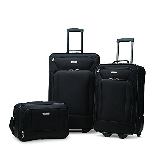 3 Piece American Tourister Softside Upright Luggage Set