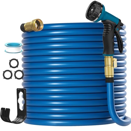 100ft Garden Hose with 10-Function Spray Nozzle