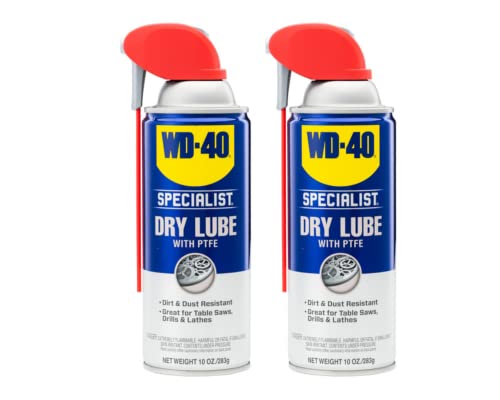 2 Pack WD-40 Specialist Dry Lube Spray 10oz
