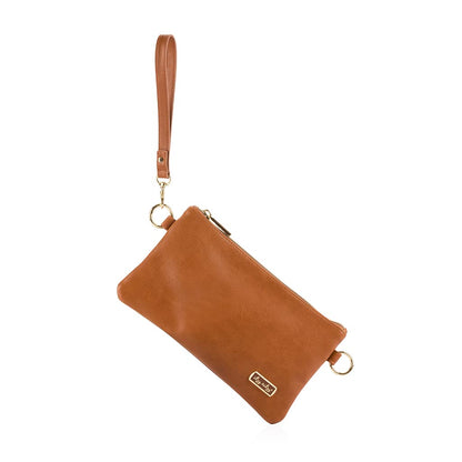 Itzy Ritzy Crossbody Clutch & Belt Bag - Cognac