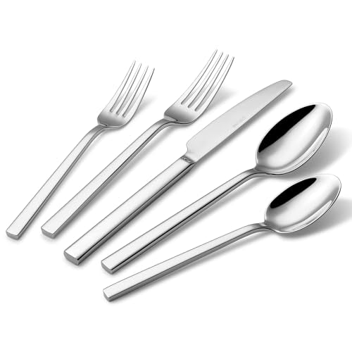 20 Piece Stainless Steel Dishwasher Safe Flatware Set