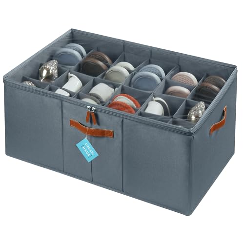 24 Pair Extra Large Foldable Shoe Organizer Box