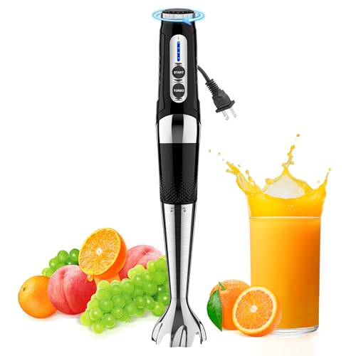 Adjustable 3-Angle 21-Speed Immersion Hand Blender
