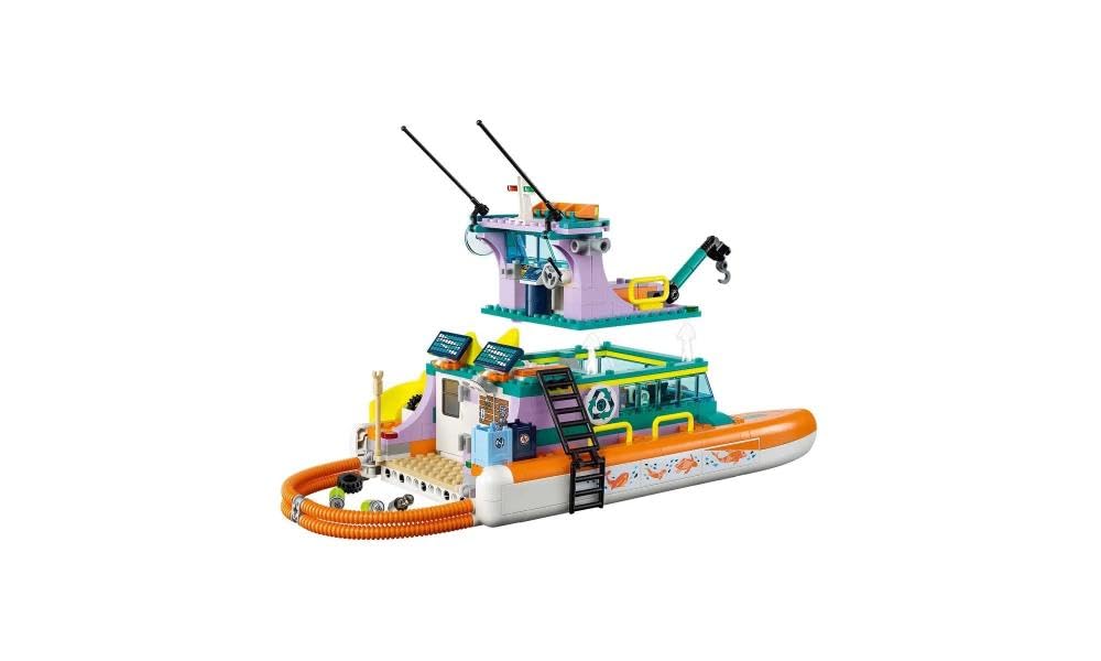 LEGO Friends Sea Rescue Boat 41734 Building Toy Set for Boys & Girls Ages 7+ Who Love The Sea, Includes 4 Mini-Dolls, a Submarine, Baby Dolphin and Toy Accessories for Ocean Life Role Play