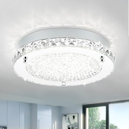 18W LED Crystal Flush Mount Ceiling Light