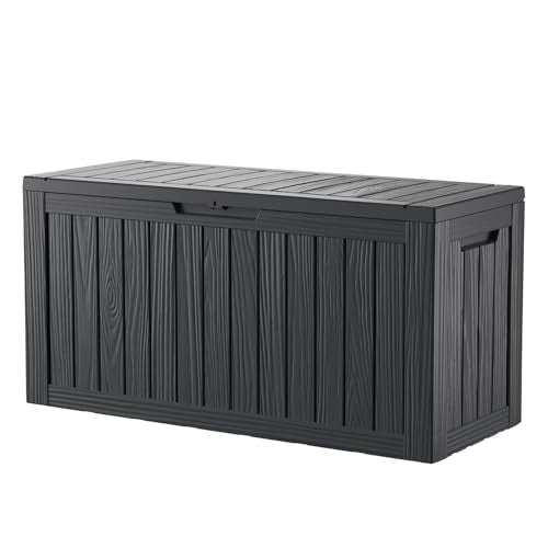80 Gallon Outdoor Lockable Resin Deck Storage Box