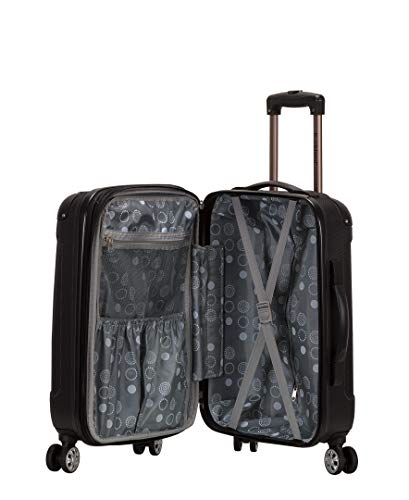 Rockland Hardside Expandable Luggage Set, Black