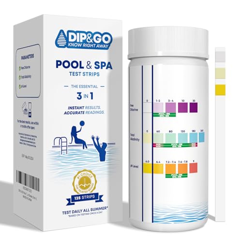 125 Count Pool Spa Test Strips 3-in-1 Kit