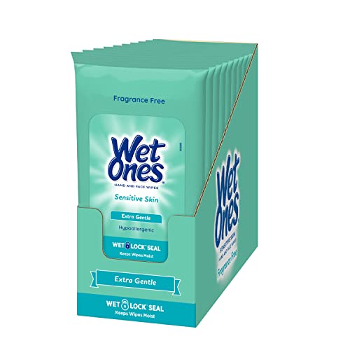 10 Pack Wet Ones Sensitive Skin Hand Face Wipes