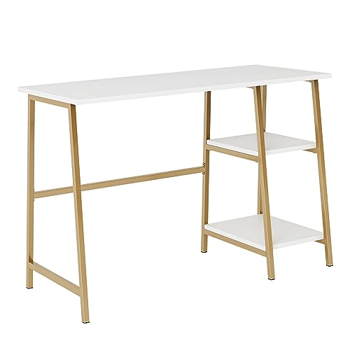 Sauder Modern Desk with Open Shelves