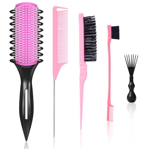 3 Pack Curl Defining Detangling Hair Brushes