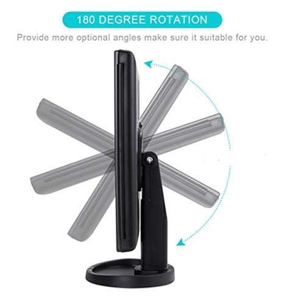 Lighted Travel Vanity Makeup Mirror with 3X Magnification