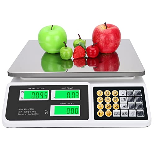 40kg Digital Price Computing Scale with Stainless Platform