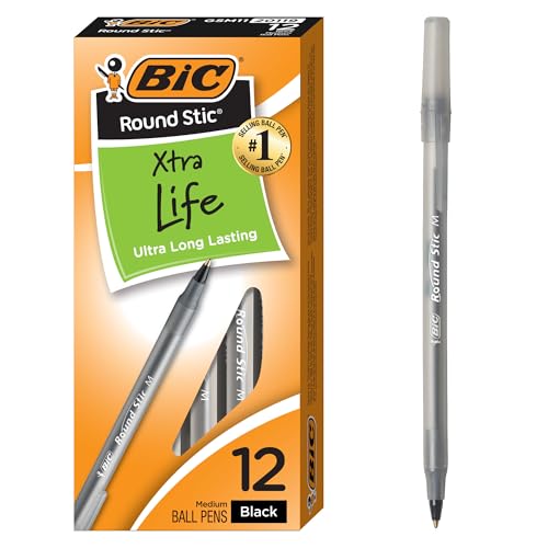 12 Pack BIC Ballpoint Pens Medium Point
