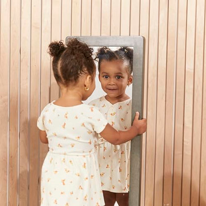 ECR4Kids Toddler Bi-Directional Mirror - Grey Wash