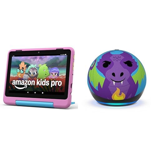 Amazon Fire HD 8 Kids Pro Tablet & Echo Dot Bundle