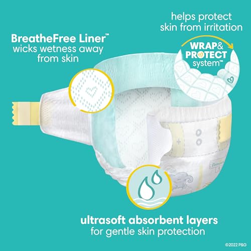 Pampers Swaddlers Size 1 Diapers with Wipes