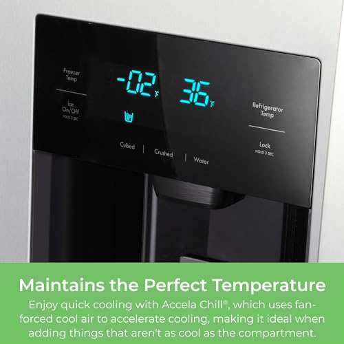 Kenmore 36" Side-by-Side Refrigerator with Freezer - Accela Chill
