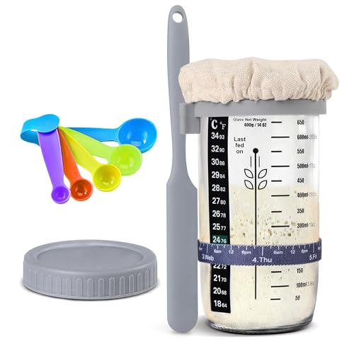24oz Sourdough Starter Jar Kit with Accessories