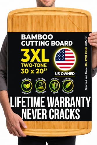 Greener Chef Extra Large Bamboo Cutting Board
