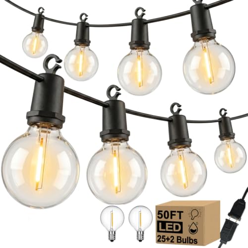 50FT Shatterproof LED Outdoor String Lights