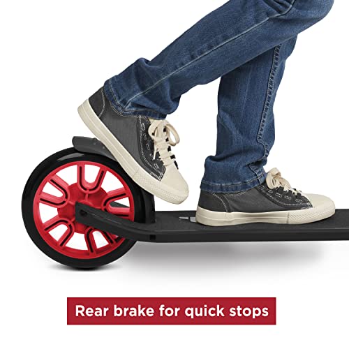 Flyer Kickstart Max, Kick Scooter, Adjustable Handlebars & Foldable, Red Scooter 8+ Years, and up to 220 lbs